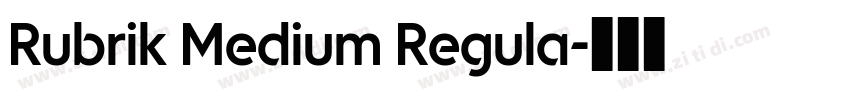 Rubrik Medium Regula字体转换